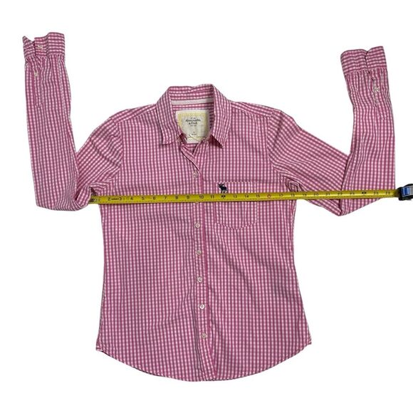 ABERCROMBIE AND FITCH Checkered Button down shirt, Size SMALL - Picture 3 of 7